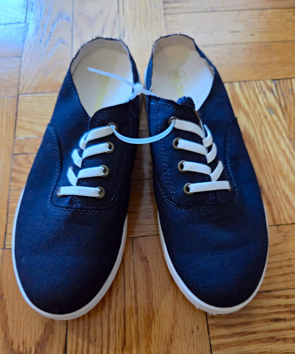 Spenco Siesta Women’s Blue Canvas Lace-Up Comfort Sneakers US 9